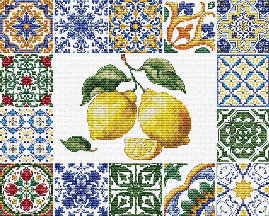 Набор для вышивания крестиком Luca-S B7049 Средиземноморская лимонная эссенция (B7049)