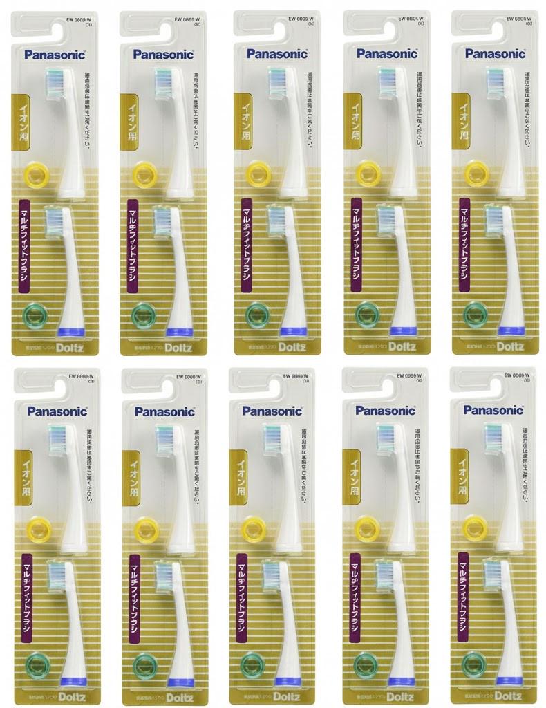 Насадка к электрической зубной щетке Panasonic WEW-0909-AS4 10 блистеров