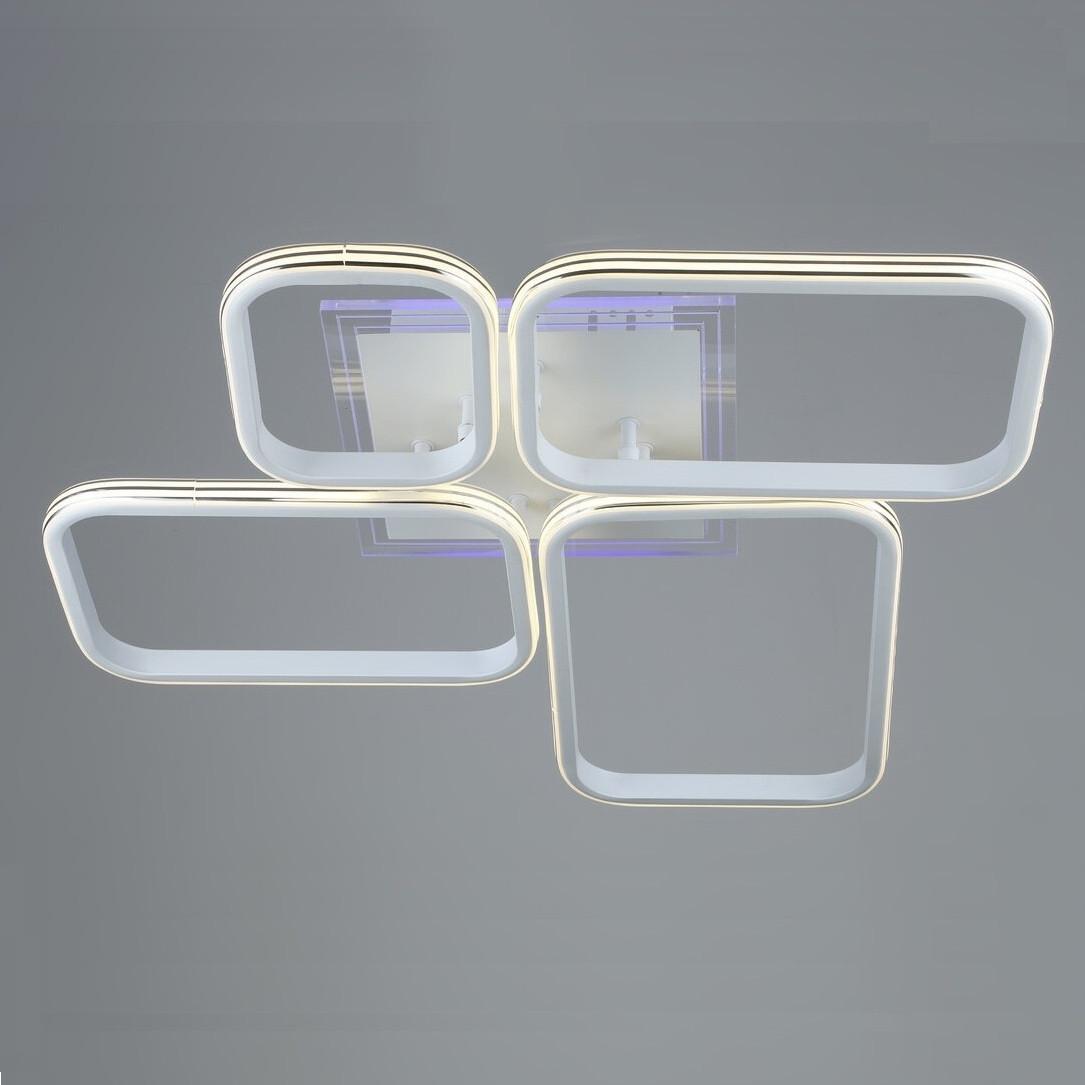 Люстра светодиодная Sirius на четыре плафона 58W 3000/6500К Белый (B YH919/4 WT)