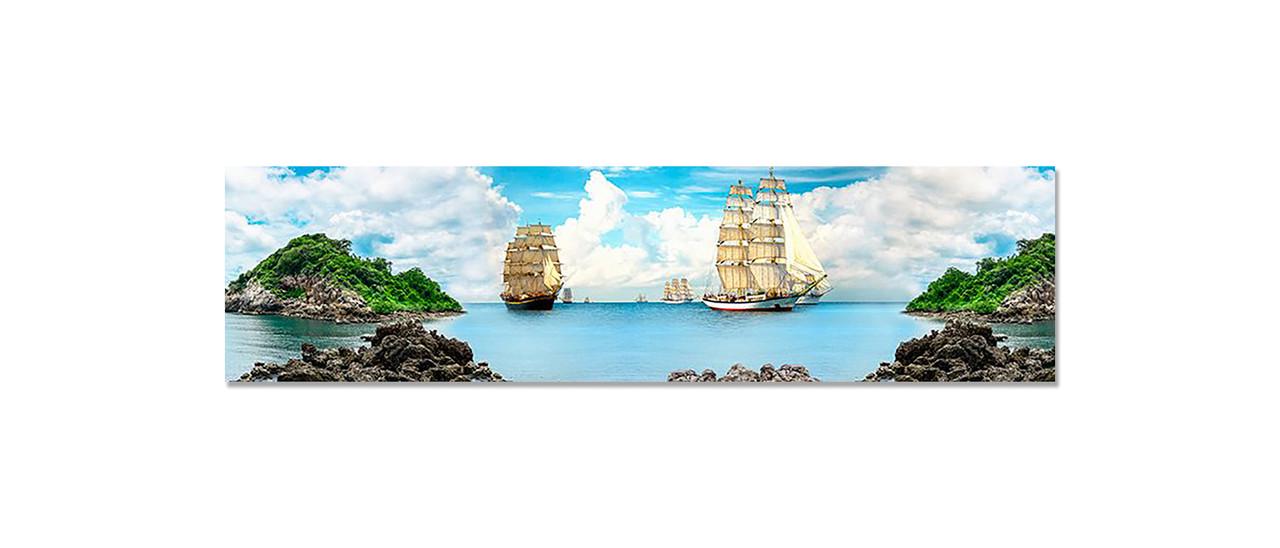 Наклейка виниловая на кухню Zatarga Корабли и Скалы 650х2500 мм (1274515516) Наклейка виниловая на кухню Zatarga Корабли и Скалы 650х2500 мм (1274515516)