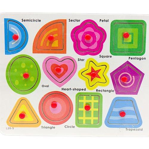 Дерев'яна гра Рамка-вкладиш Геометричні фігури (30214)