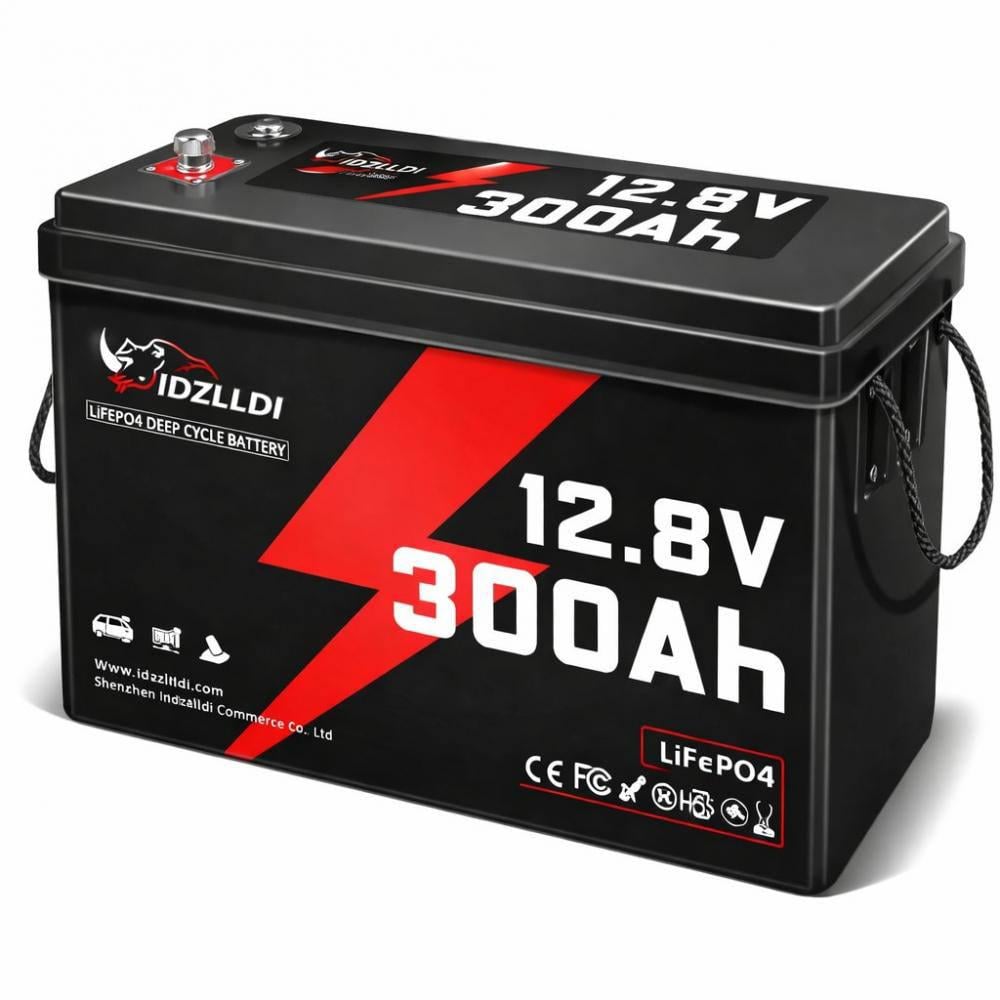 Аккумулятор Idzlldi LiFePO4 12V 300 Ah BMS для резервного питания дома/квартиры (32161520)