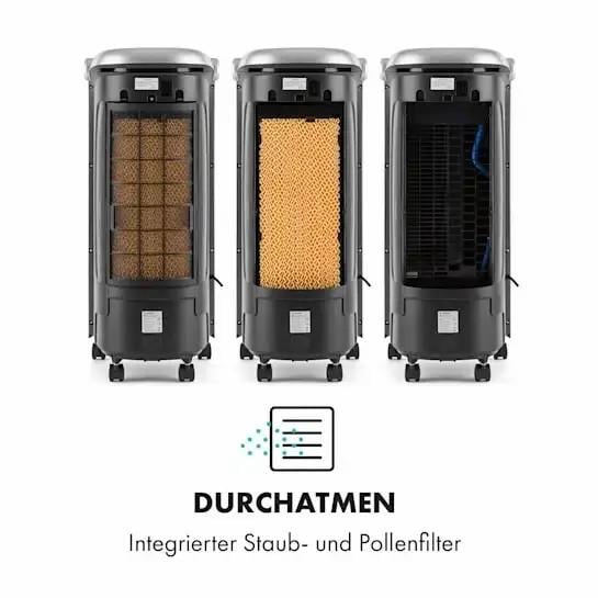 Вентилятор/охладитель/увлажнитель воздуха KLARSTEIN Maxfresh 6 л 55 Вт (10029394) - фото 2 Вентилятор/охладитель/увлажнитель воздуха KLARSTEIN Maxfresh 6 л 55 Вт (10029394) - фото 2