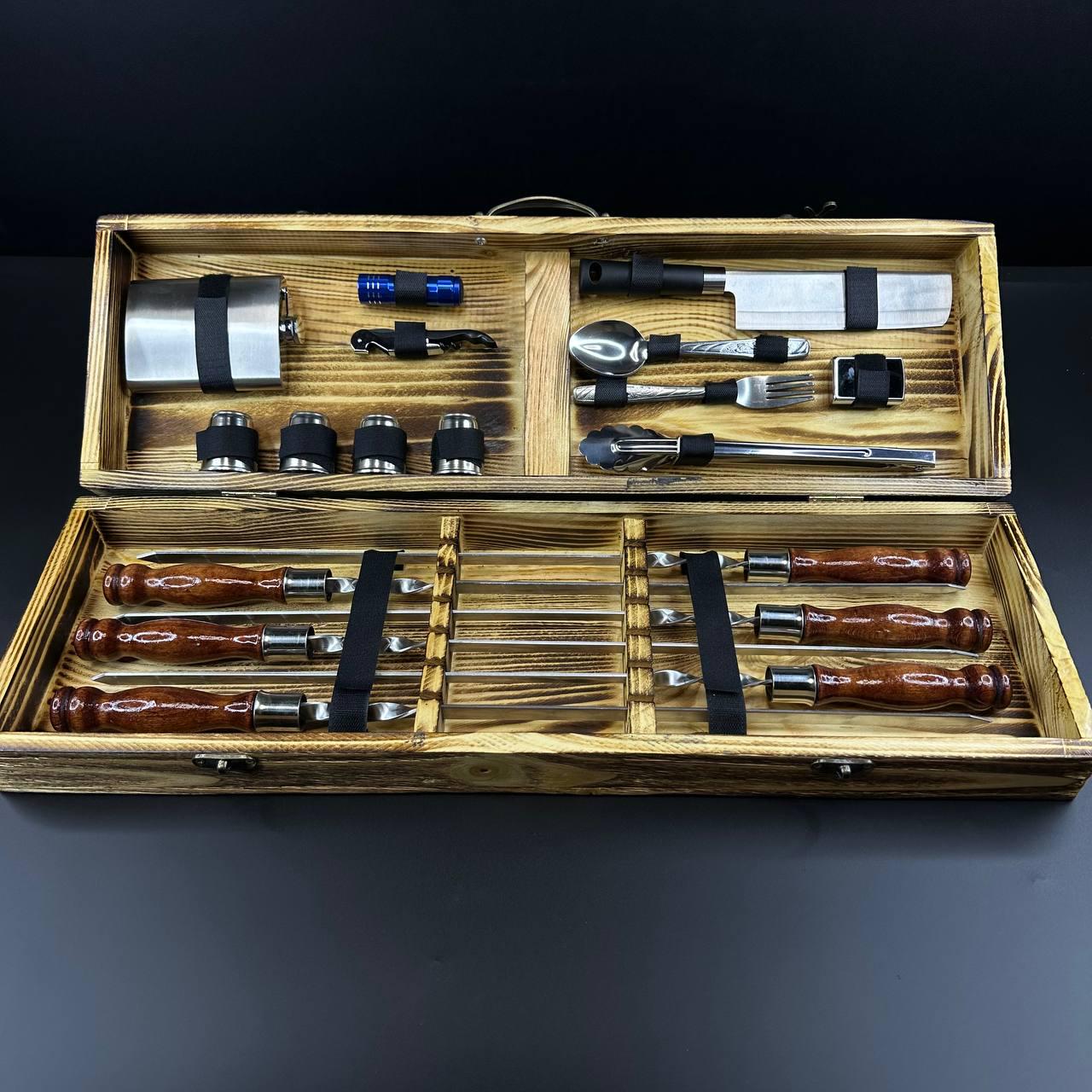 Набор шампуров в кейсе Forest-Lux S1