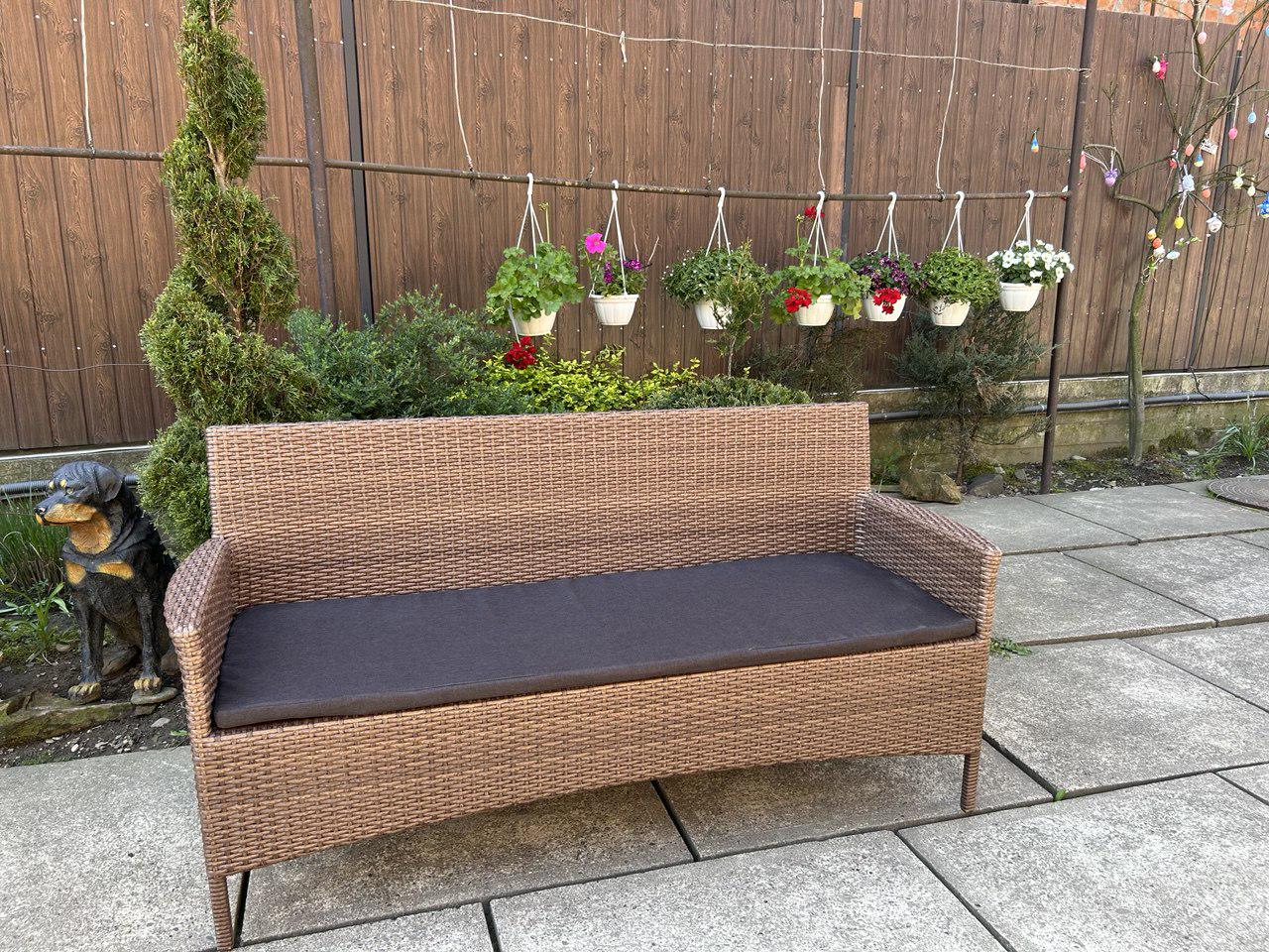Диван ротанговый уличный Сімейний Затишок 155х52 см - фото 2 Диван ротанговый уличный Сімейний Затишок 155х52 см - фото 2