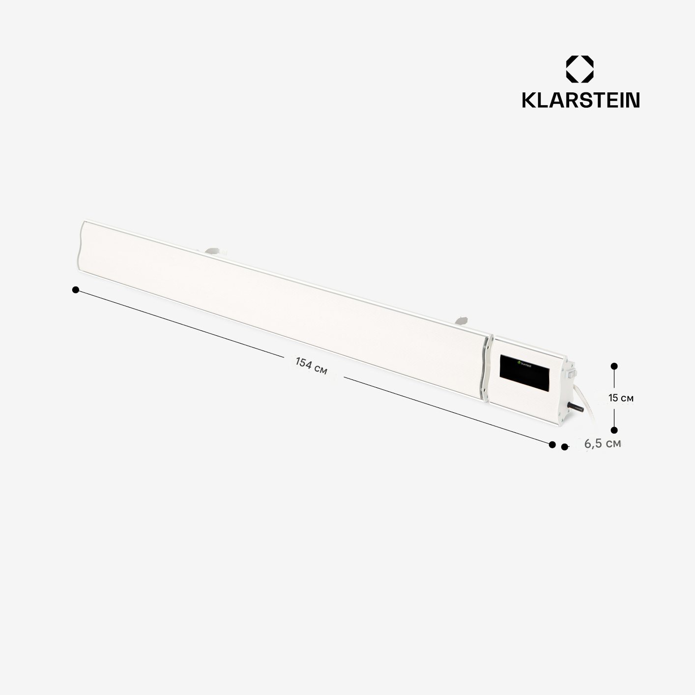 Инфракрасный обогреватель Blumfeldt Cosmic Beam Smart 2400 Вт до 20 м2 (10035257) - фото 4