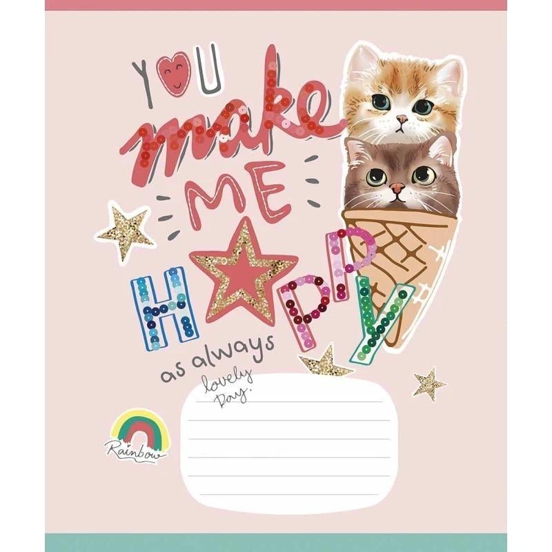 Зошит учнівський "I love you" 012-3295L-3 в лінію 12 аркушів