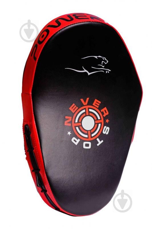 Лапи боксерські PowerPlay 3051 PU Чорно-Червоні - фото 4