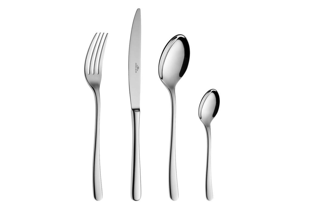 Набір столових приборів Gerlach Muza столові ложки, виделки, ножі та ложки для чаю і кави нержавіюча сталь 24 предмети на 6 осіб (2526479060)