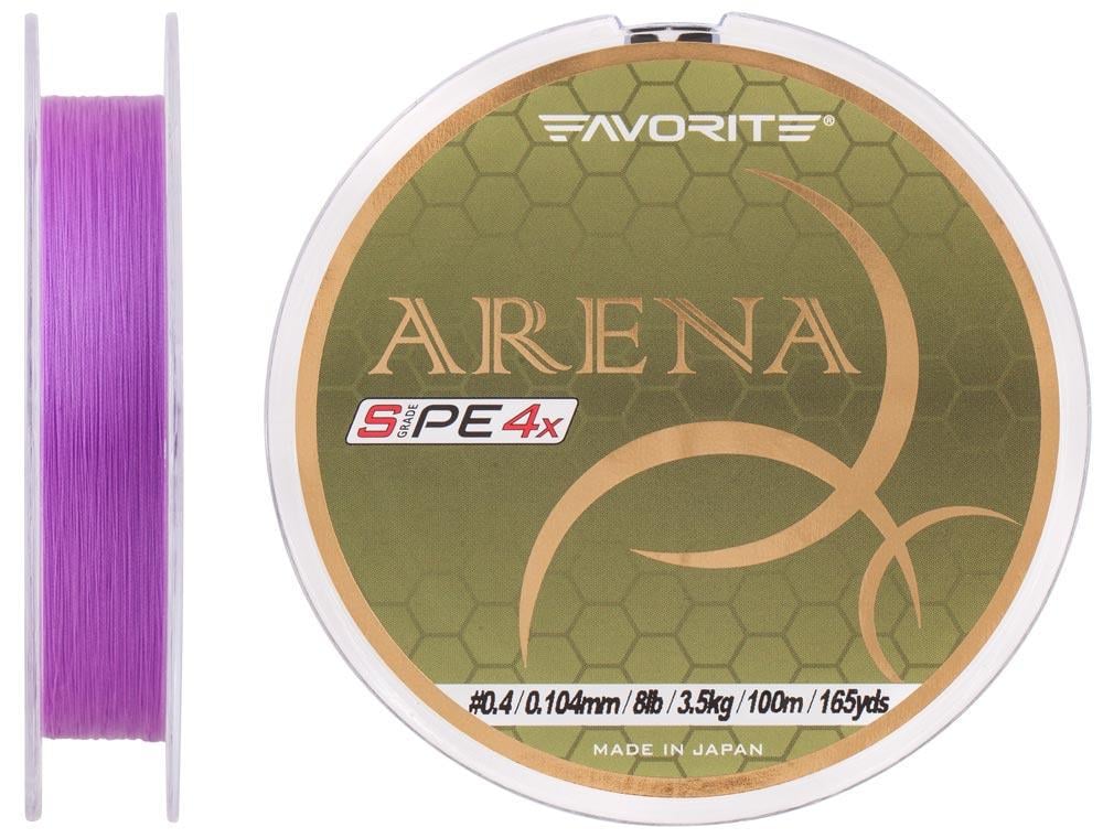 Шнур Favorite Arena PE 4x 100 м 0,4 0,104 мм 8lb 3,5 кг