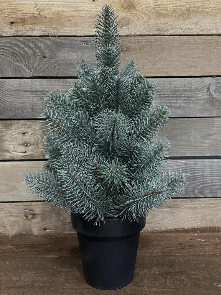 Ялинка лита Premium у горщику 50 см Блакитний (100N/50/B) - фото 3 Ялинка лита Premium у горщику 50 см Блакитний (100N/50/B) - фото 3