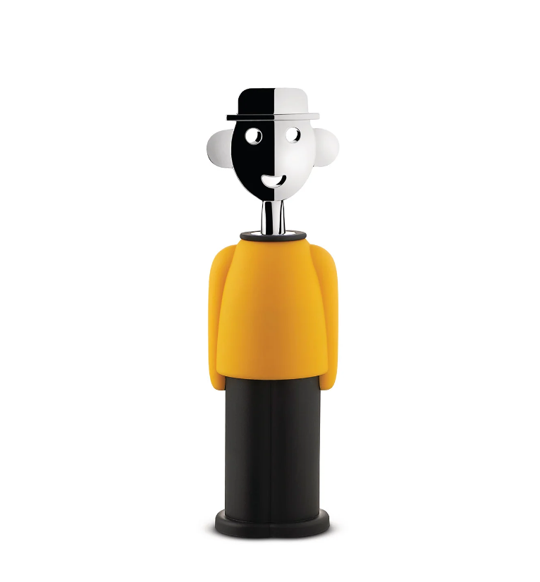 Штопор механический Alessi Alessandro M 21 см Желтый (AAM23YELLOW)