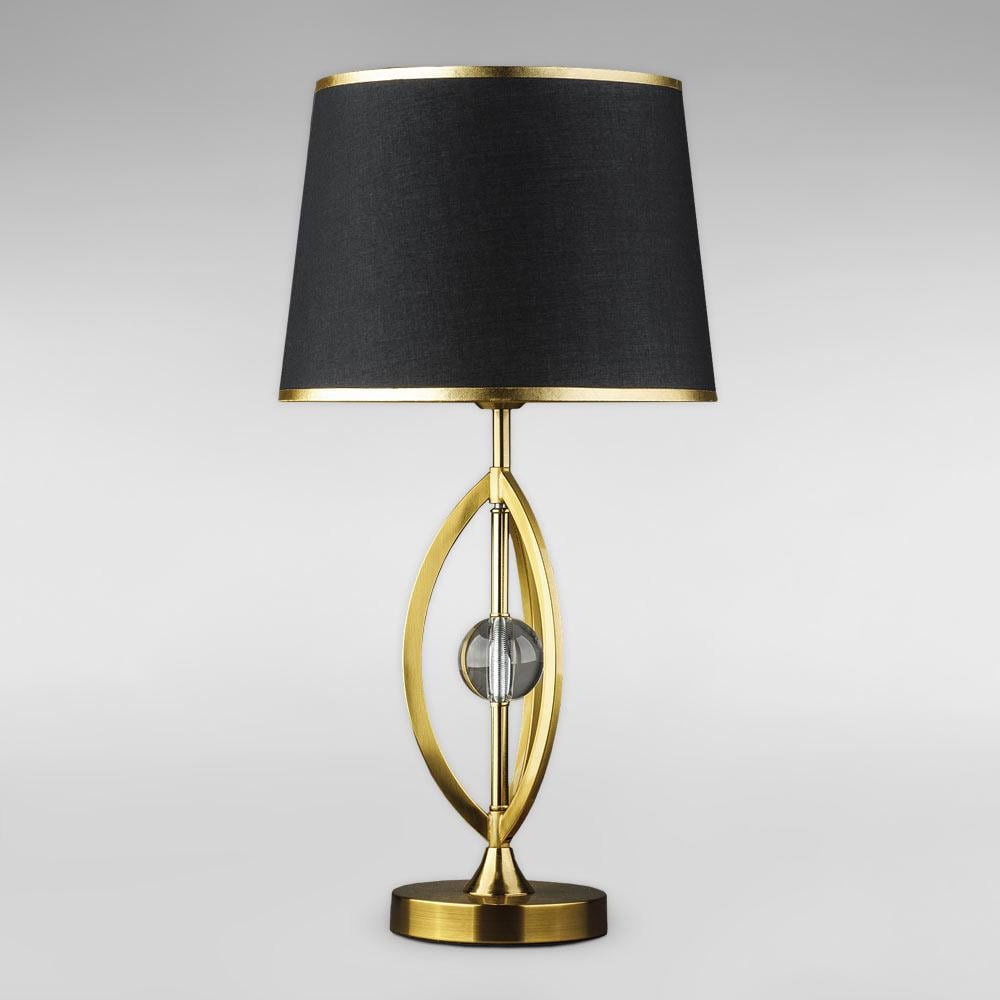 Лампа настольная с абажуром Light House DL-18759/1T Латунь/Черный