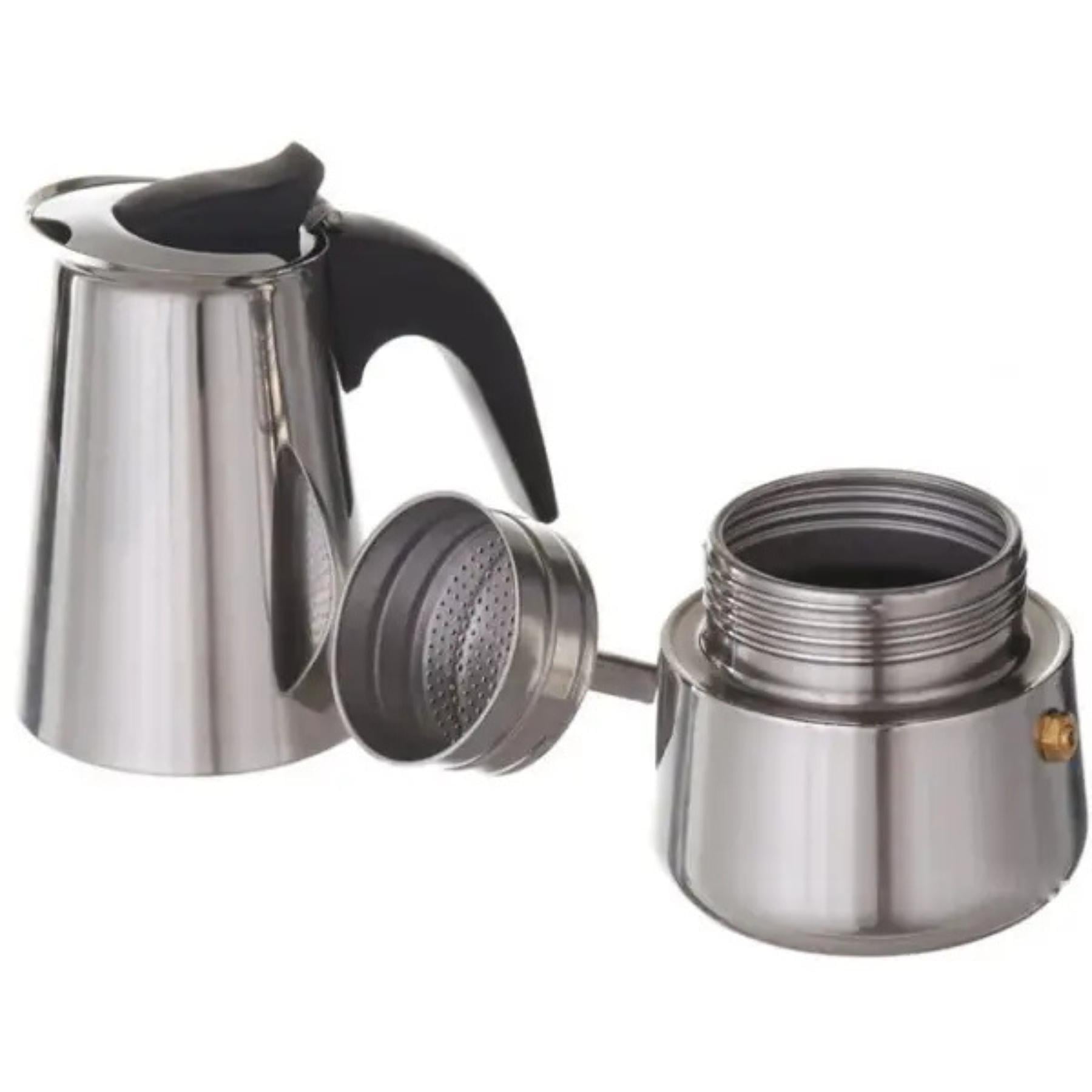 Гейзерная кофеварка A-PLUS CM-2088 на 6 чашек из нержавеющей стали (840021020881) Гейзерная кофеварка A-PLUS CM-2088 на 6 чашек из нержавеющей стали (840021020881)