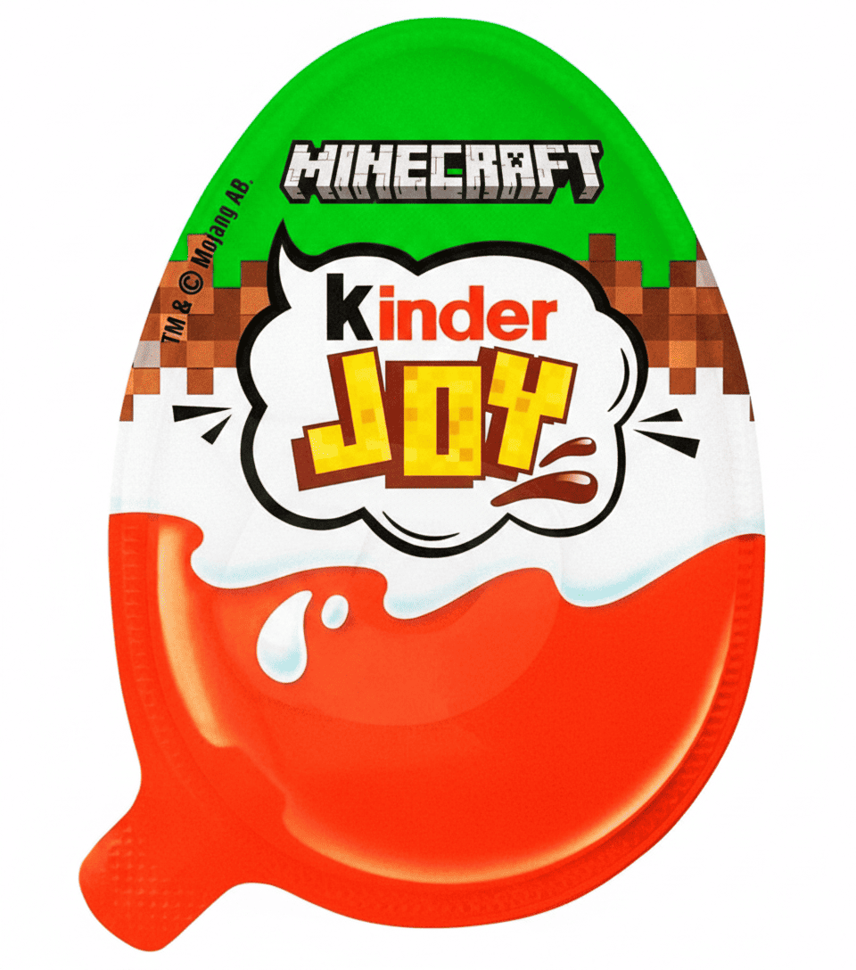 Шоколадні яйця Kinder Joy Minecraft 12 шт. × 20 г Шоколадні яйця Kinder Joy Minecraft 12 шт. × 20 г