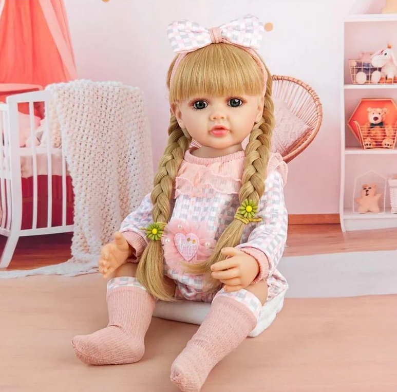 Лялька Мілана Reborn Doll Вінілова можна купати