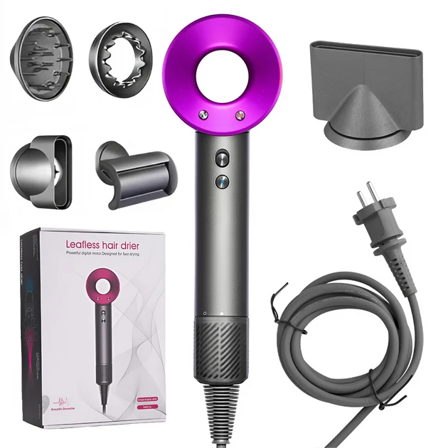 Фен UFT Hairdryer з 5 різними насадками для швидкого сушіння 1600 Вт - фото 1 Фен UFT Hairdryer з 5 різними насадками для швидкого сушіння 1600 Вт - фото 1