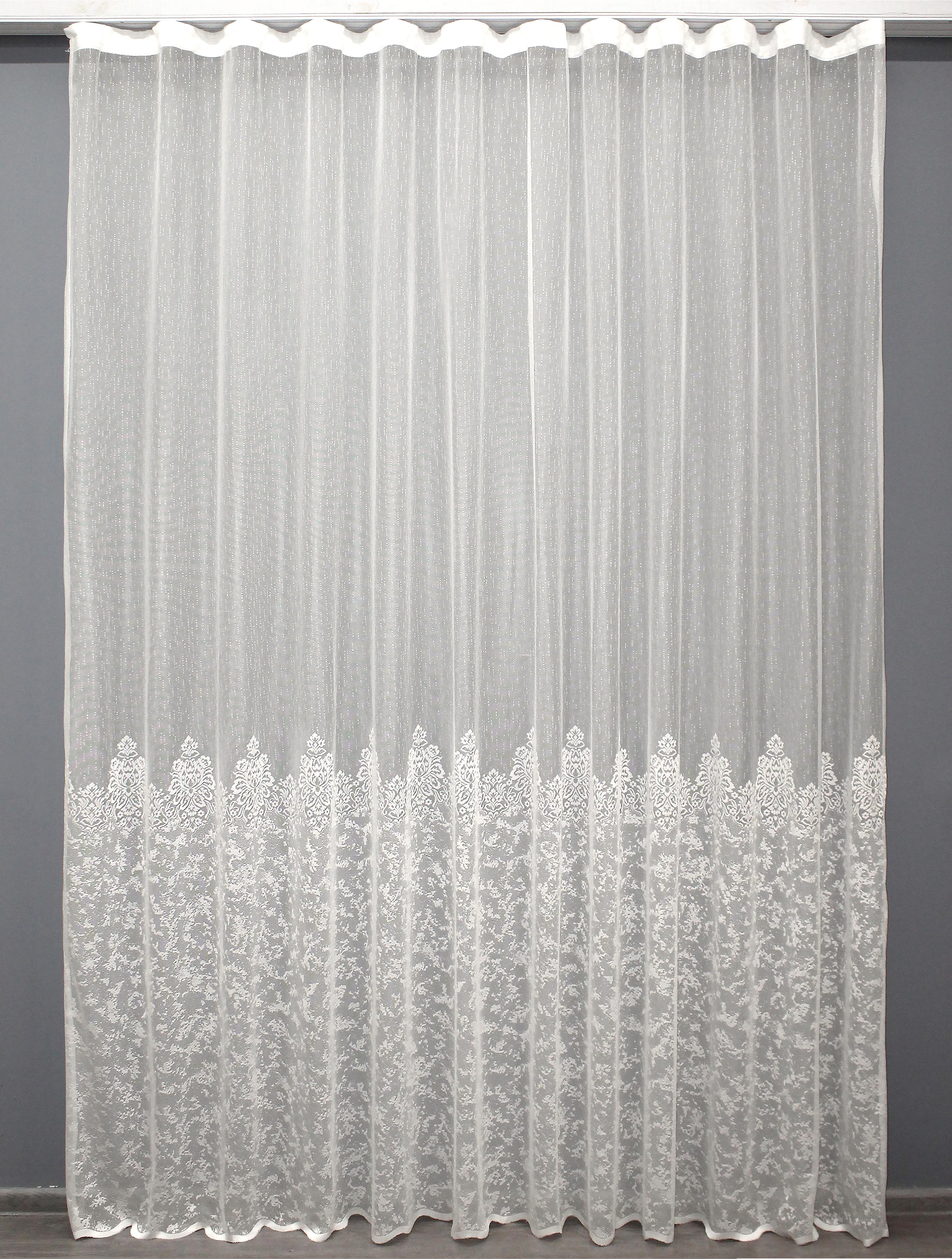 Тюль VR-Textil 1422т Жакард 300х270 см Кремовий (42-0209)