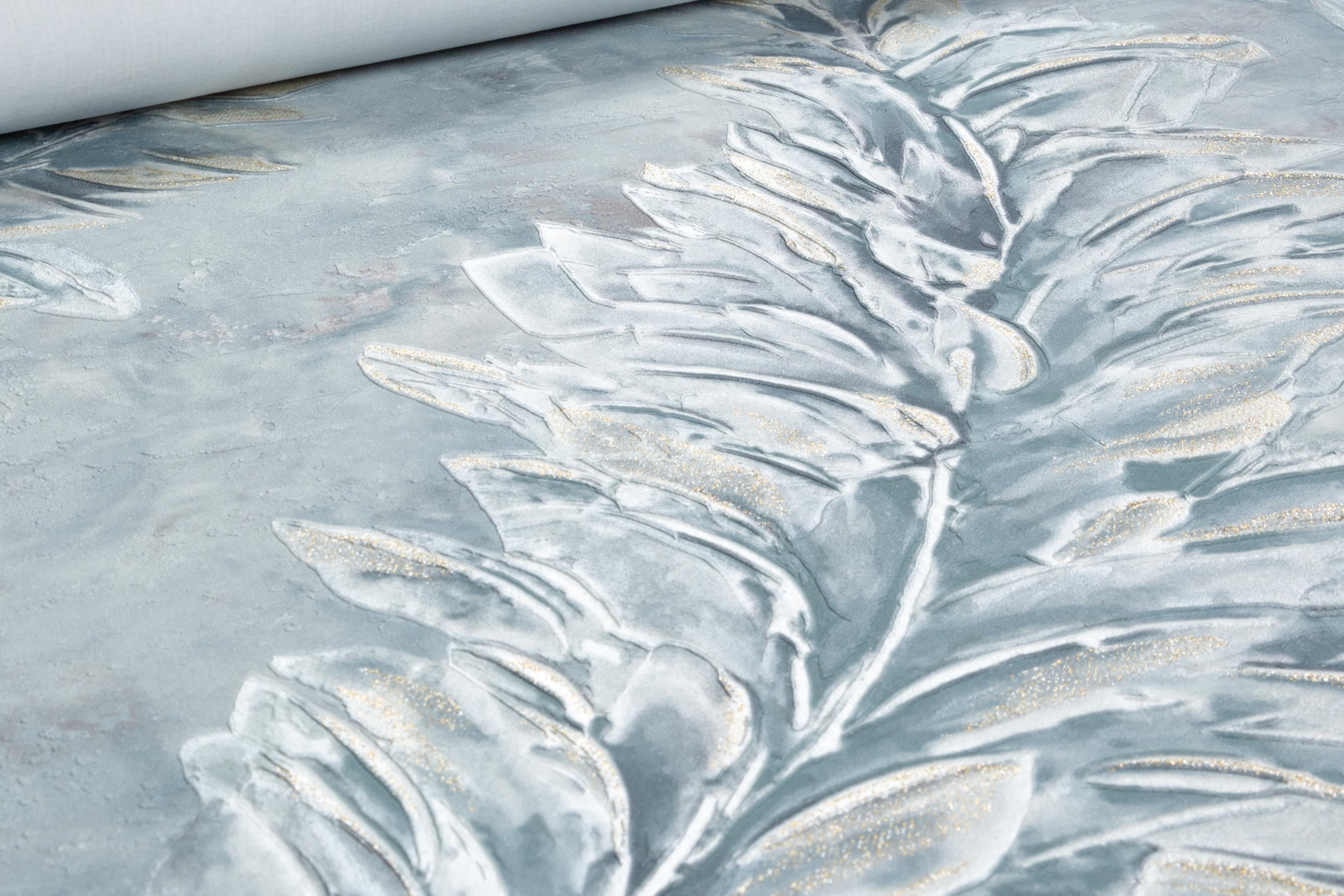 Обои флизелиновые GrandecoLife Jenny A79611 Декор винил горячего тиснения 1,06х10,05 м Сине-зеленый Обои флизелиновые GrandecoLife Jenny A79611 Декор винил горячего тиснения 1,06х10,05 м Сине-зеленый