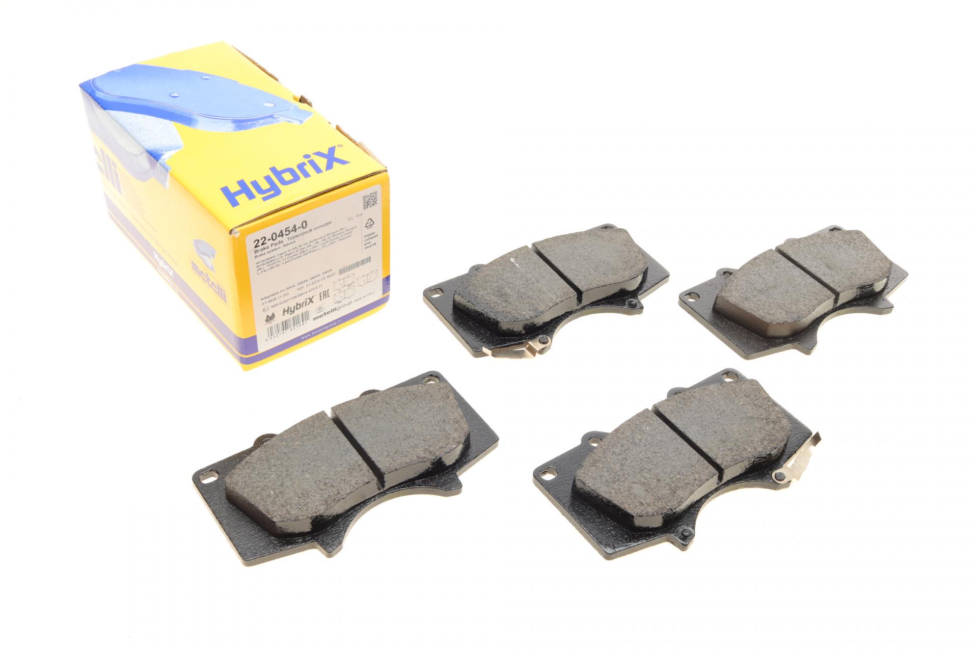 Колодки тормозные передние METELLI для Mitsubishi Pajero IV/Toyota Hilux 06-/Land Cruiser Prado/Lexus GX 01- (22-0454-0)