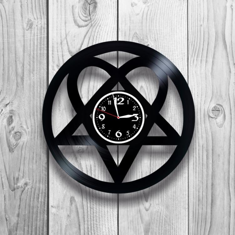 Часы настенные Лофт-винтаж 0167 из виниловой пластинки