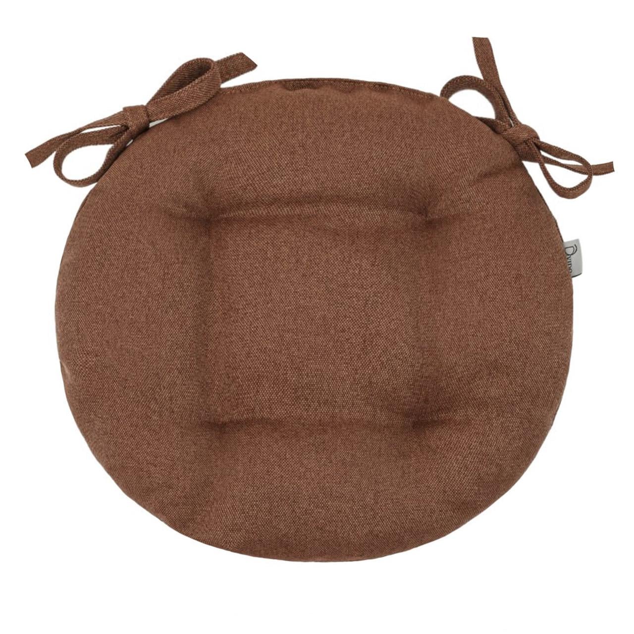 Подушка для стула/кресла/табурета 30х8 см Коричневый (1938286485)