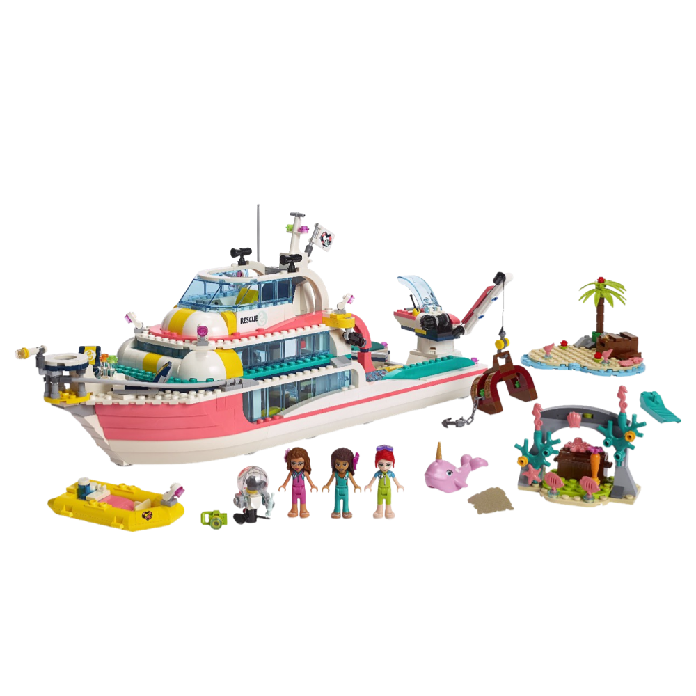 Конструктор Friends Катер для спасательных операций 945 деталей (11373)