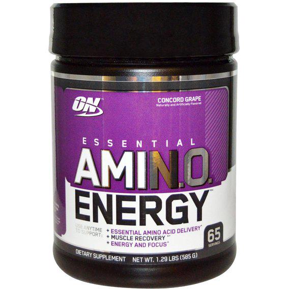 Амінокомплекс для спорту Optimum Nutrition Essential Amino Energy 585 г 65 порцій Concord Grape