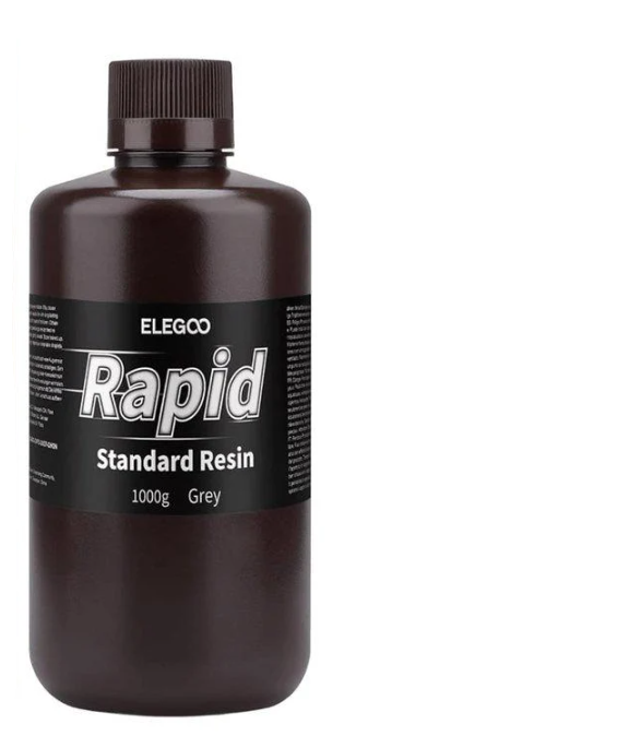 Смола фотополимерная смола ELEGOO для 3D-принтера Rapid Standard 1 кг Resin Grey