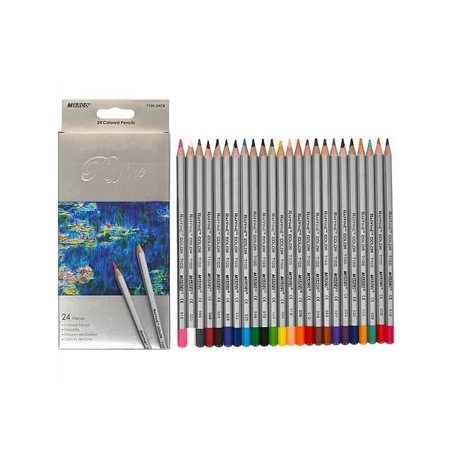 Набор цветных карандашей Raffine Marco 24 цвета (MAR-7100-24)