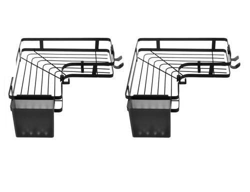 Кутова полиця для ванної кімнати/душу Ruhhy 2 шт. з кріпленням (27092) Кутова полиця для ванної кімнати/душу Ruhhy 2 шт. з кріпленням (27092)