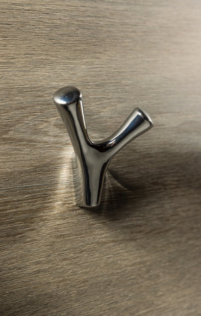 Гачок для одягу настінний GTV TORNA металевий 71х81х47 мм Хром (24767859) - фото 2