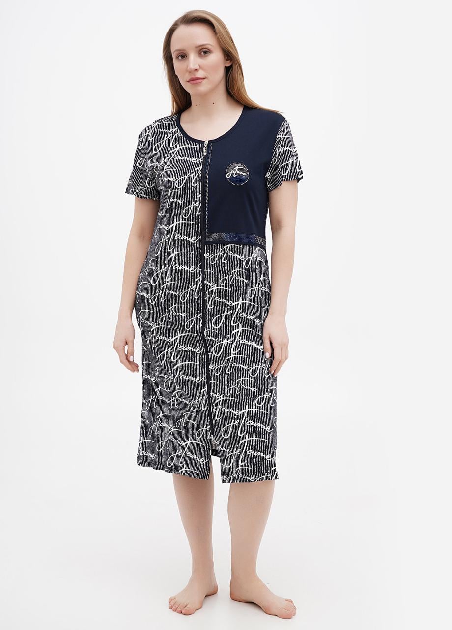 Халат Wild Love L Темно-синий (83043-L) Халат Wild Love L Темно-синий (83043-L)