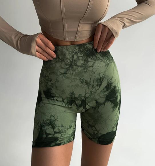 Шорти жіночі з пуш-ап TieDye 18683 S Хакі (5031193)