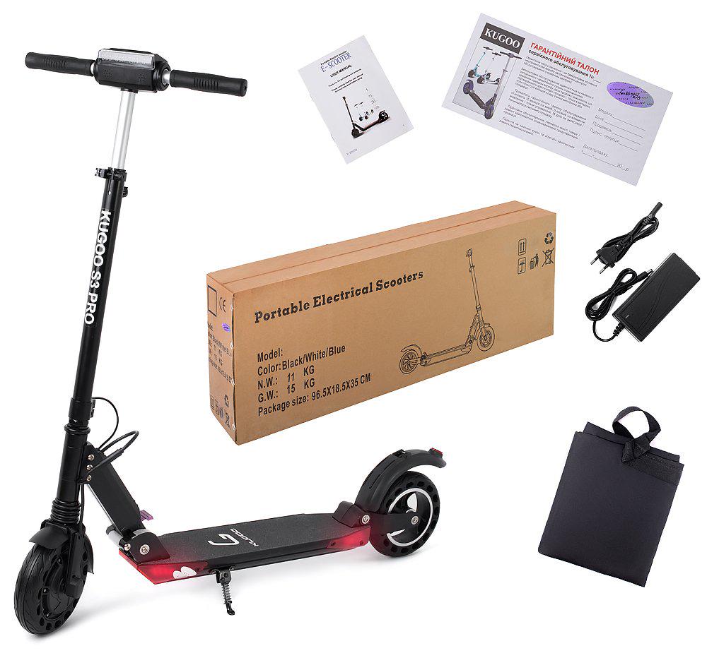 Электросамокат Kugoo S3 PRO Черный - фото 4 Электросамокат Kugoo S3 PRO Черный - фото 4