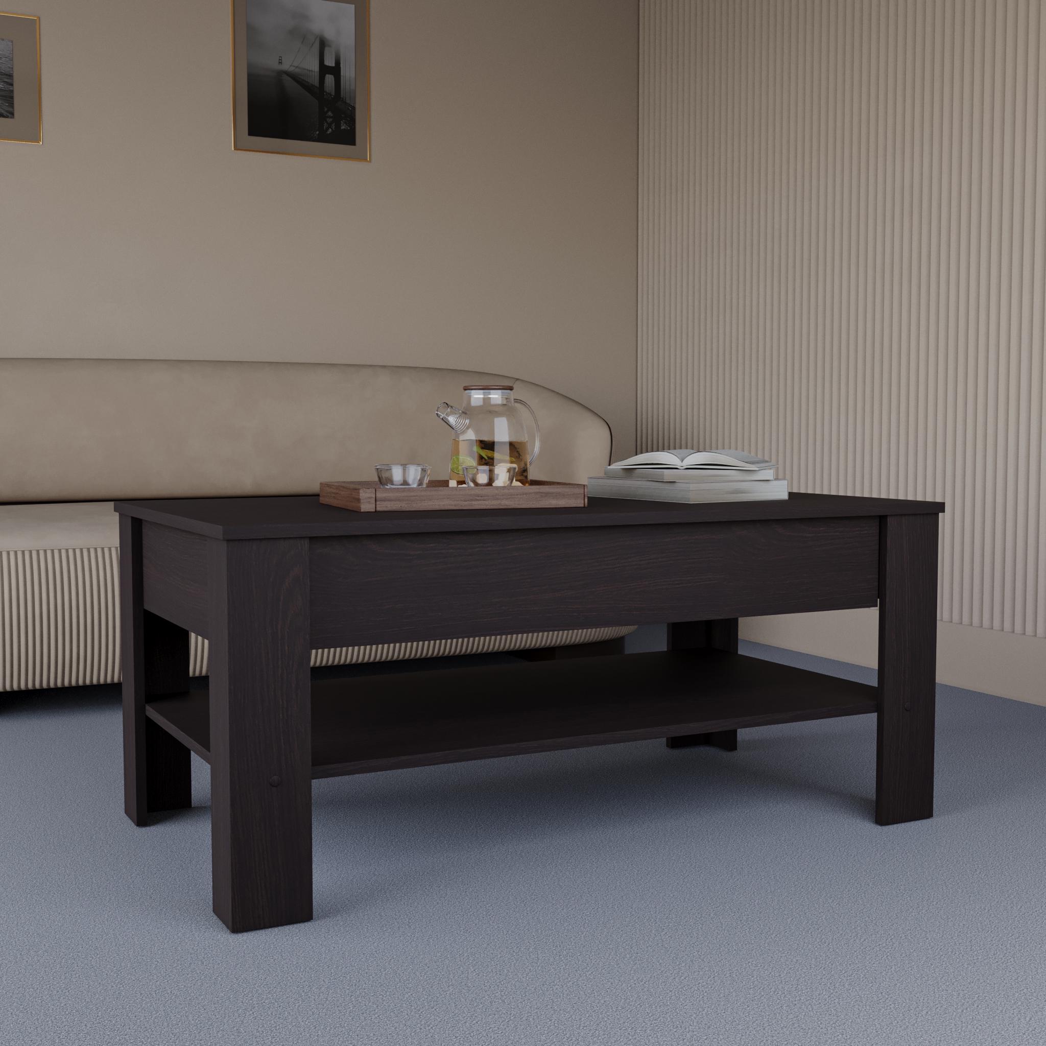 Журнальный стол с ящиком 1100x650x480 мм Венге (A-35) - фото 4 Журнальный стол с ящиком 1100x650x480 мм Венге (A-35) - фото 4