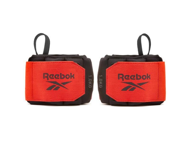 Утяжелители запястья Reebok Flexlock Wrist Weights Unisex 1 кг Черный/Красный (885652017190)