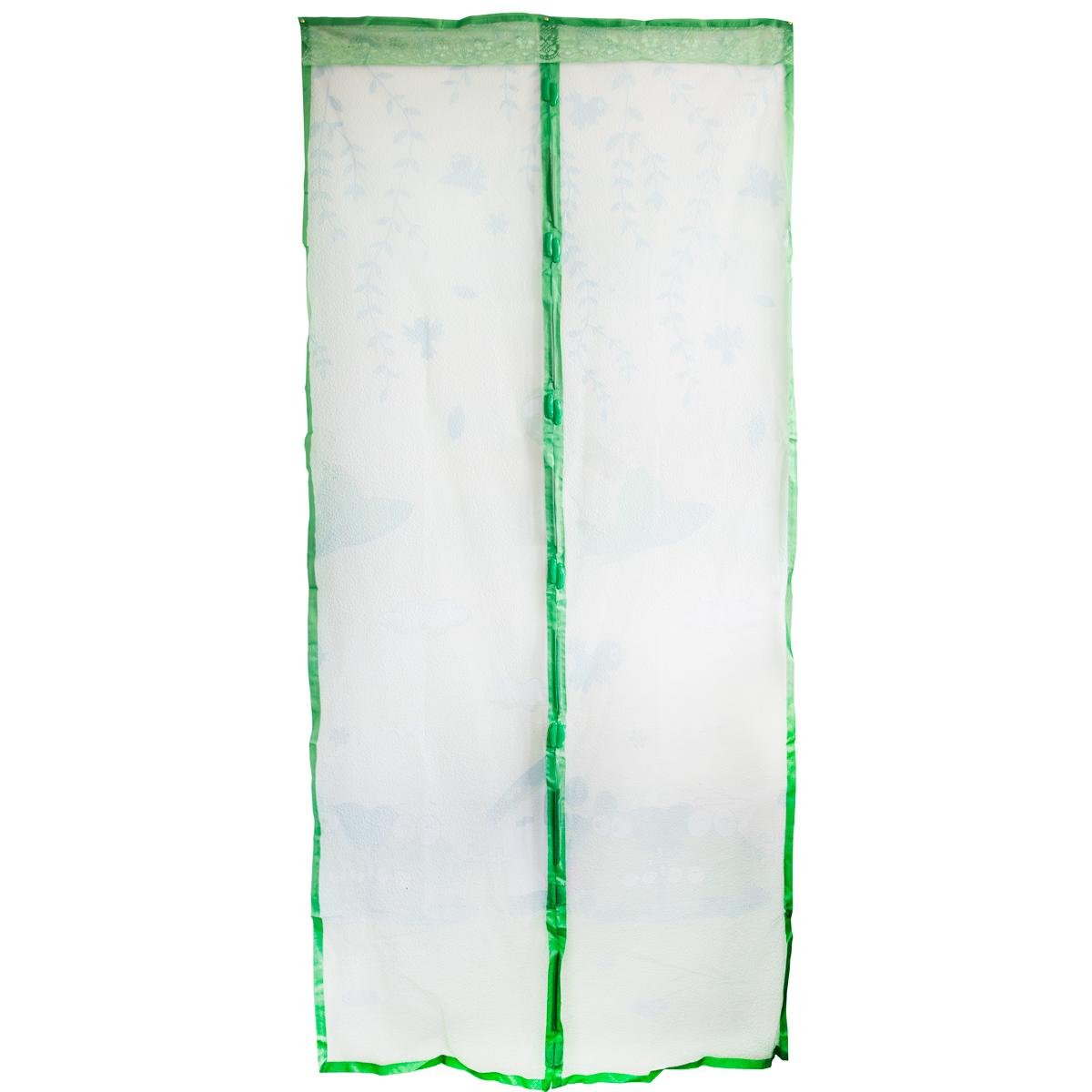 Москитная сетка на дверь на магнитах 208х98 см Зеленый (1009292-Green)