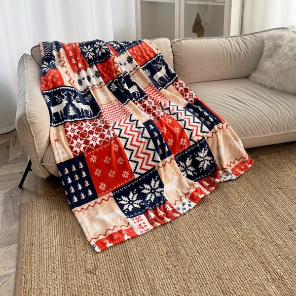 Плед флисовый Love You Нордическая мозаика 9114 150х200 см (8-6-5156581)