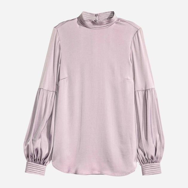 Блуза атласная р. 40 Серо-лиловый (4334624ral)