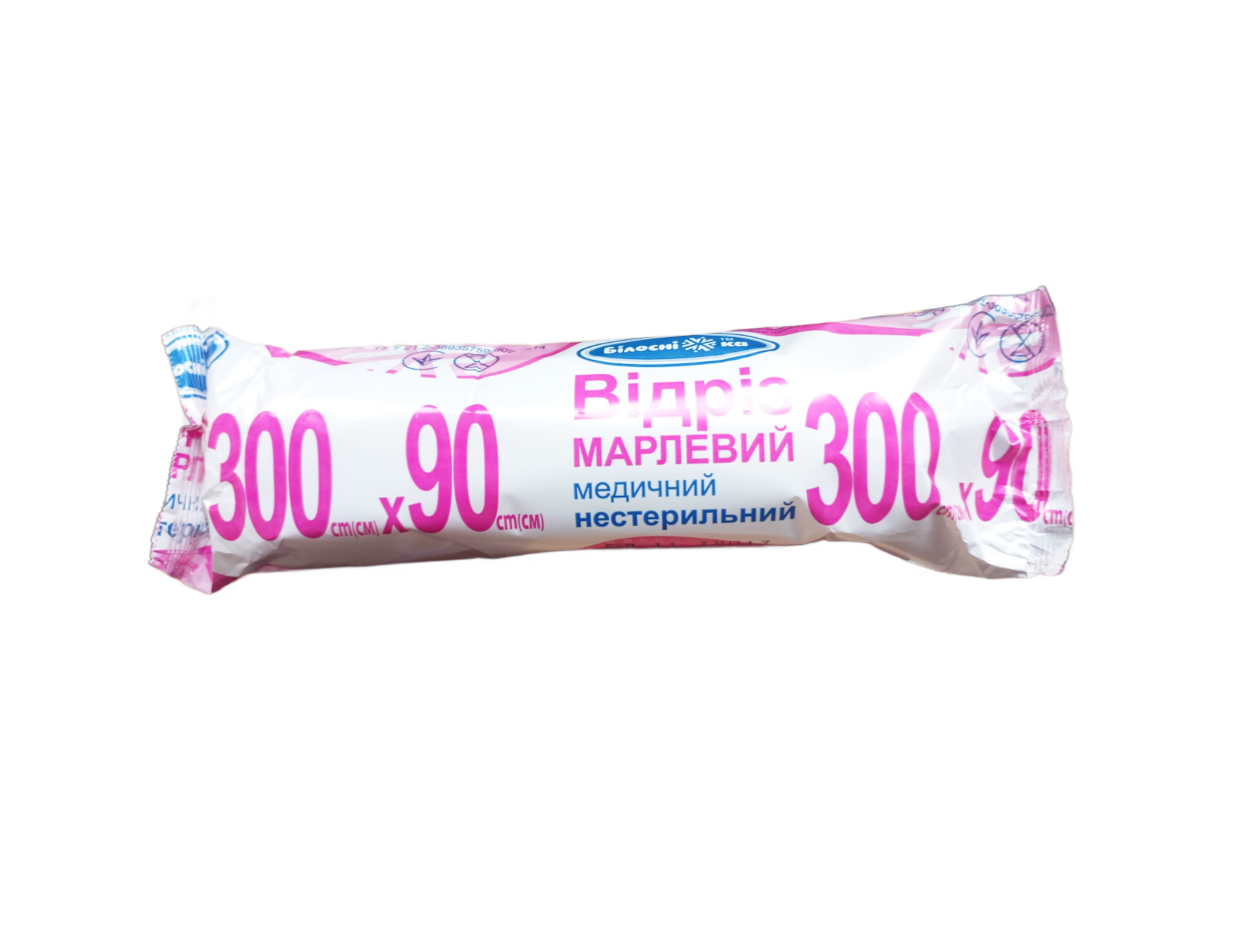 Марлевий відріз Білосніжка рулон 90x300 см 1 шт. (116037)