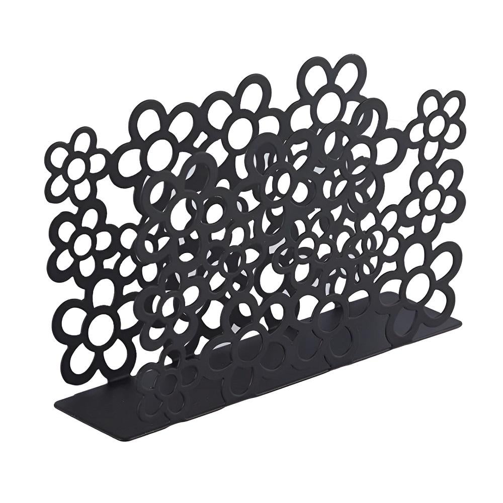Серветниця Stenson Flowers металева Black (35891617) Серветниця Stenson Flowers металева Black (35891617)