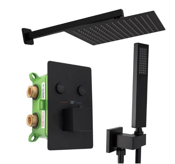 Душевой комплект Rea Fenix Black (REA-P6357)