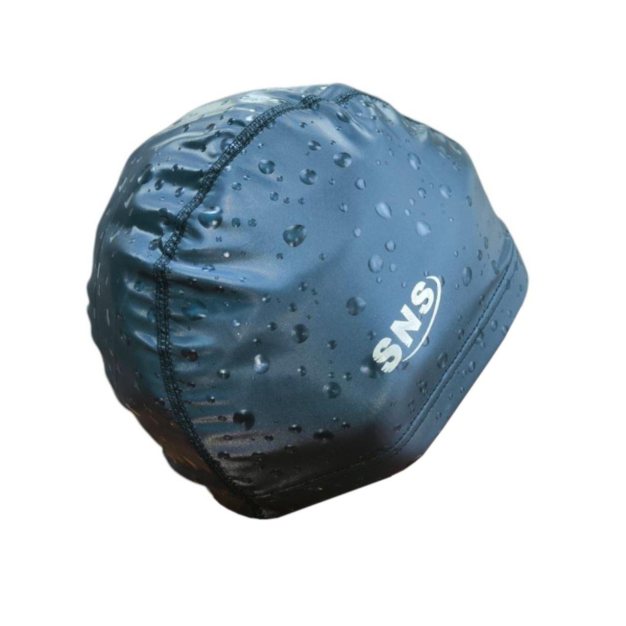 Шапочка для плавання комбінована SNS Drops Синій - фото 1 Шапочка для плавання комбінована SNS Drops Синій - фото 1