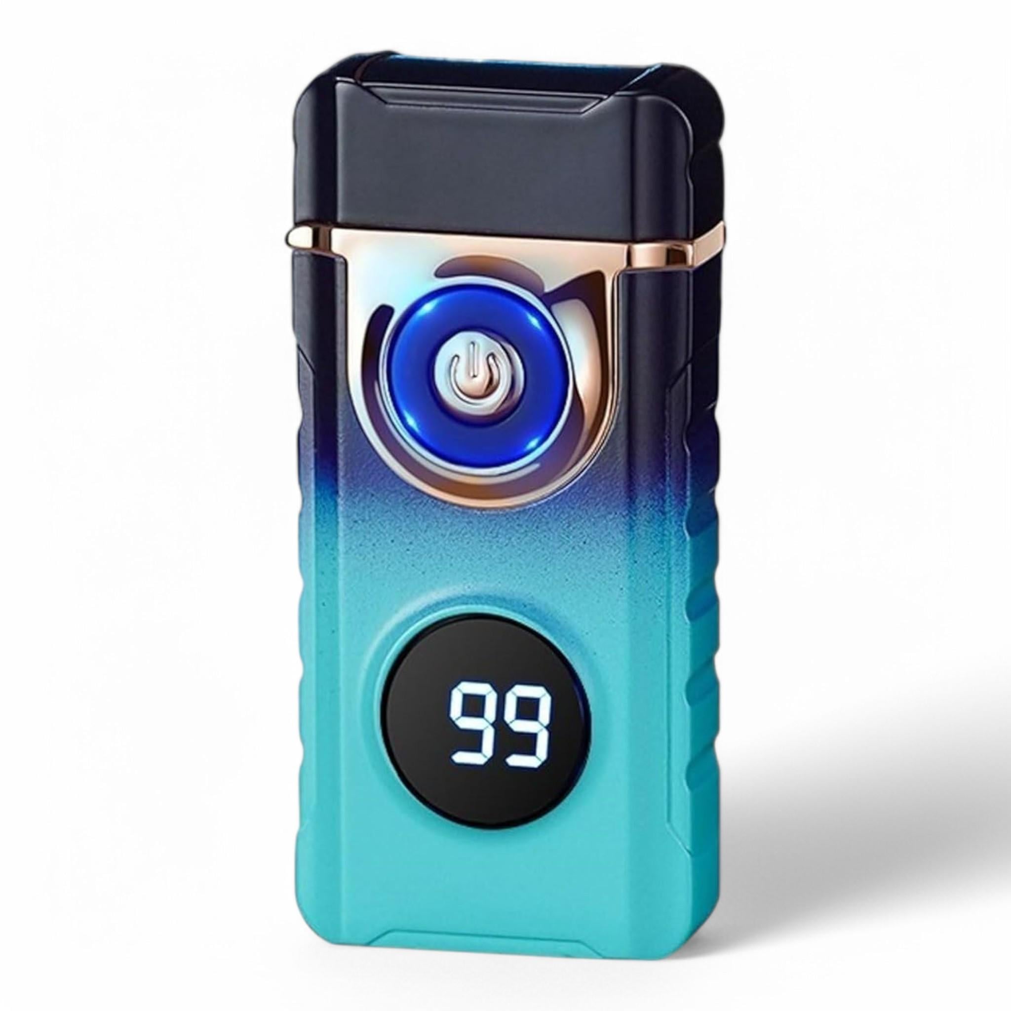 Зажигалка дуговая электроимпульсная USB Lighter L-648 в подарочной упаковке Black/Blue Matte (25909845)