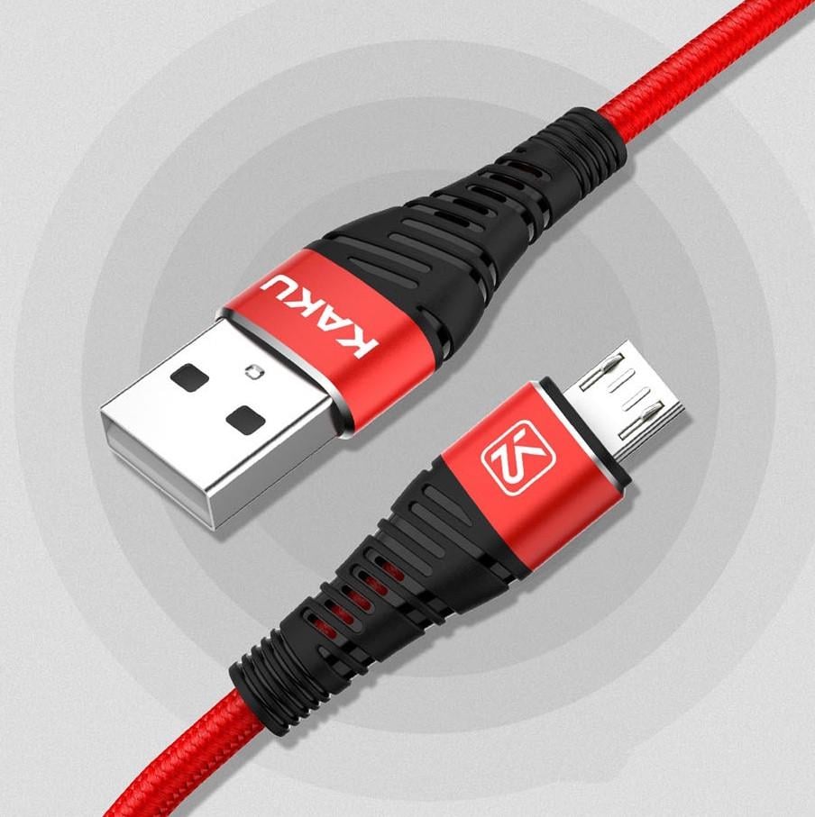 USB кабель Kaku KSC-298 USB-Micro USB 1 м Red (1253063141) - фото 2