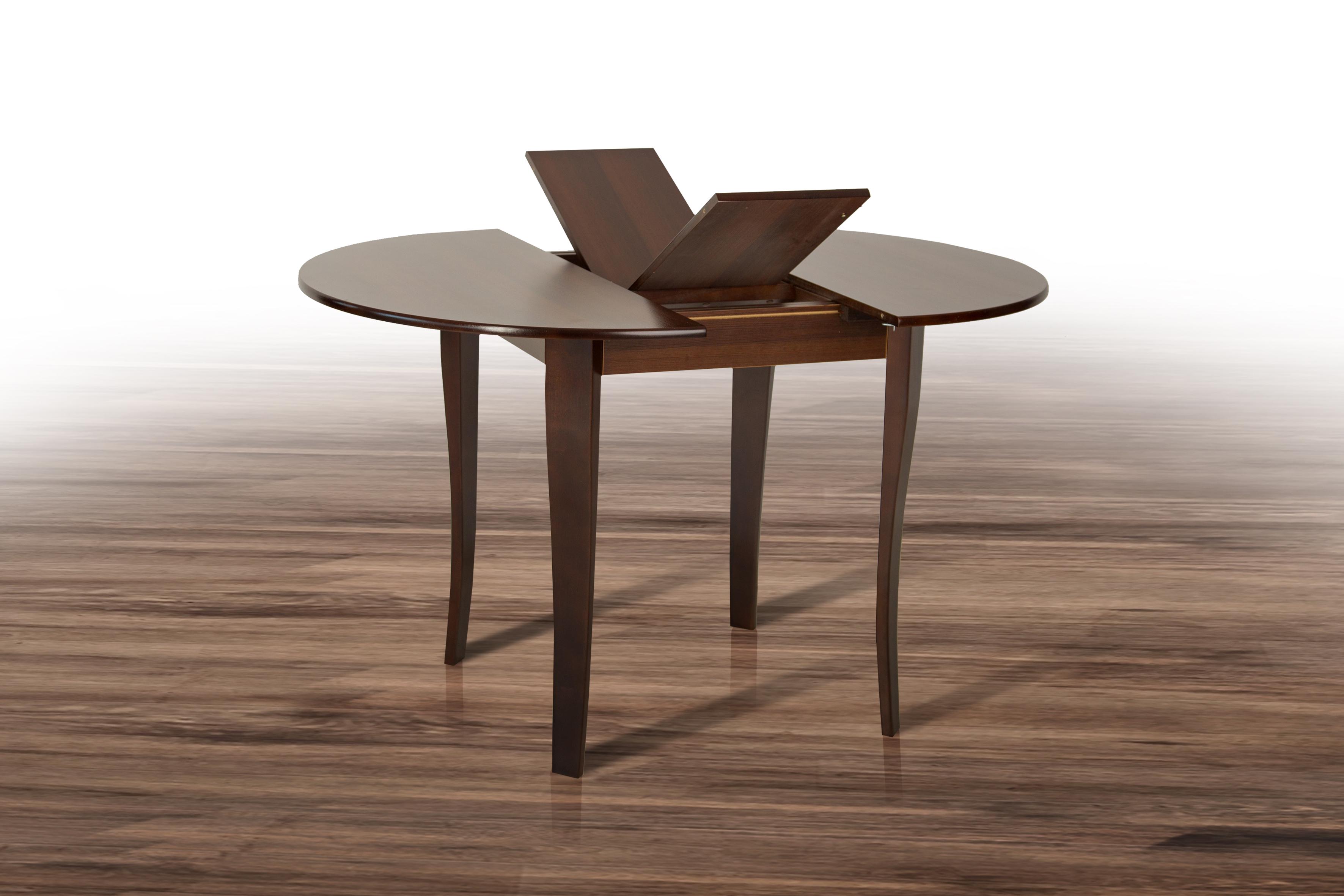 Стол-трансформер кухонный раскладной круглый DUCAT Темный орех - фото 2 Стол-трансформер кухонный раскладной круглый DUCAT Темный орех - фото 2