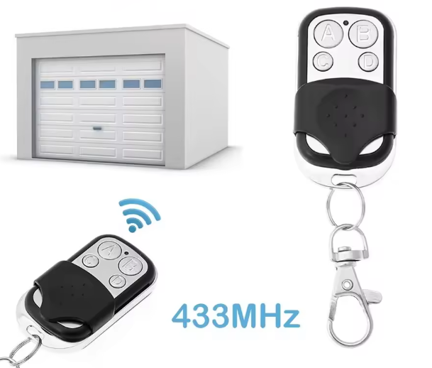 Пульт 4-канальный 433MHz универсальный для ворот с защитой от случайного нажатия Black/Silver (3675edfb) - фото 2