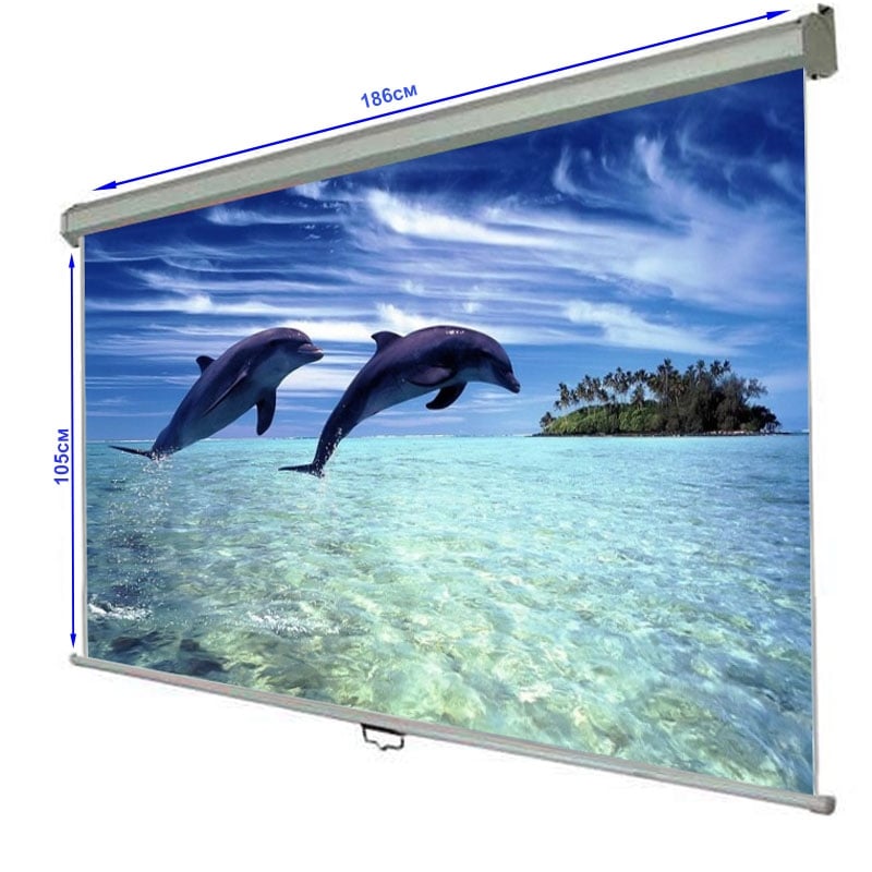 Экран проекционный Walfix SNM-6 настенный потолочный 84" 186x105 см 16:9 (tf540) - фото 6