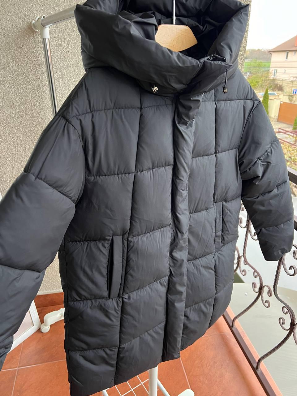 Куртка жіноча Lady Yep 9045 довга стегана з капюшоном пальто р. 42 Чорний (3082) - фото 2 Куртка жіноча Lady Yep 9045 довга стегана з капюшоном пальто р. 42 Чорний (3082) - фото 2